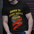 Known To Binge Watch Classic Horror Movies Movies T-Shirt Gifts for Him