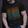 Lacy-Lakeview City Retro T-Shirt Gifts for Him