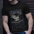 Land Of The Free Home Of The Brave Eagle Vertical Flag T-Shirt Gifts for Him