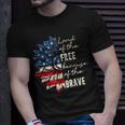 Land Of The Free Because Of The Brave 4Th Of July Unisex T-Shirt Gifts for Him