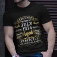 Legends Were Born In July 1974 Vintage 46Th Birthday Gifts Unisex T-Shirt Gifts for Him