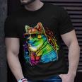 Lesbian Lgbt Gay Pride Swedish Vallhund Dog Unisex T-Shirt Gifts for Him