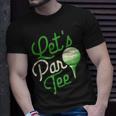 Lets Par Dad Golfer Golf Tournament Golfing Hobbyist Unisex T-Shirt Gifts for Him