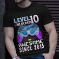 Level 10 Unlocked Awesome 2013 Video Game 10Rd Birthday Boy T-Shirt Gifts for Him