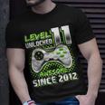 Level 11 Unlocked Awesome 2012 Video Game 11Th Birthday Boy T-Shirt Gifts for Him