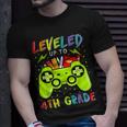 Leveled Up To 4Th Grade Gamer Back To School First Day Boys Unisex T-Shirt Gifts for Him
