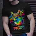 Lgbt Lesbian Gay Pride Swedish Vallhund Dog Unisex T-Shirt Gifts for Him