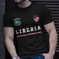 Liberia SportSoccer Jersey Flag Football Unisex T-Shirt Gifts for Him