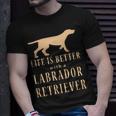Life Is Better With A Labrador Retriever T-Shirt Gifts for Him