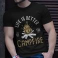 Life Is Better By The Campfire - Life Is Better By The Campfire Unisex T-Shirt Gifts for Him