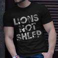 Lions Not Sheep Grey Gray Camo Camouflage Unisex T-Shirt Gifts for Him