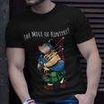 The Little Mole Of Kintyre Playing Bagpipes T-Shirt Gifts for Him
