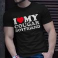 I Love My Cougar Boyfriend I Heart My Cougar Boyfriend T-Shirt Gifts for Him