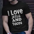 I Love Jesus And Tacos Faith And Tacos T-Shirt Gifts for Him