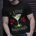I Love Martinis Dirty Martini Love Cocktails Drink Martinis T-Shirt Gifts for Him