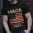 Maga My Ass Got Arrested 2023 Anti-Trump American Flag T-Shirt Gifts for Him
