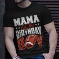Mama Football Birthday Boy Family Baller B-Day Party Unisex T-Shirt Gifts for Him