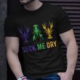 Mardi Gras Outfit Funny Suck Me Dry Crawfish Carnival Party Unisex T-Shirt Gifts for Him