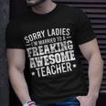Married To An Awesome Teacher Husband Of A Teacher Gift For Mens Gift For Women Unisex T-Shirt Gifts for Him