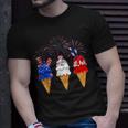Memorial Day 4Th Of July Holiday Patriotic Ice Cream Cones Unisex T-Shirt Gifts for Him