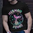 Mermaid Squad Themed Birthday Party Mermaids Family Matching Unisex T-Shirt Gifts for Him