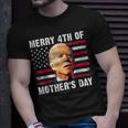 Merry 4Th Of Mothers Day Usa Joe Biden Confused 4Th Of July Usa Funny Gifts Unisex T-Shirt Gifts for Him