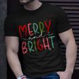 Merry And Bright Christmas Women Girls Kids Toddlers Cute Unisex T-Shirt Gifts for Him