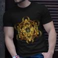 Metatrons Cube Sacred Geometry Psytrance Festival Rave Edm T-Shirt Gifts for Him