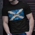 Morgan Scottish Clan Name Scotland Flag Unisex T-Shirt Gifts for Him