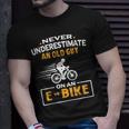Mountain Bike Ebike Biker Dad Cyclist Gift Ebike Bicycle Gift For Mens Unisex T-Shirt Gifts for Him