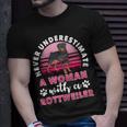Never Underestimate A Man With A Rottweiler Unisex T-Shirt Gifts for Him