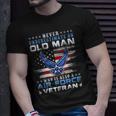 Never Underestimate An Old Man Us Air Force Veteran Vintage Unisex T-Shirt Gifts for Him