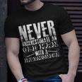 Never Underestimate An Old Man With A Harmonica French Harp Unisex T-Shirt Gifts for Him