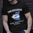 Nicaragua Pride 15 September Independence Nicaraguan Flag T-Shirt Gifts for Him