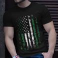Nigeria Nigerian Flag American Flag Usa Nigeria Pride Unisex T-Shirt Gifts for Him