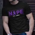 Nope Not Today Hodgkins Lymphoma Survivor Purple Ribbon Unisex T-Shirt Gifts for Him