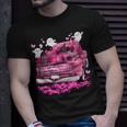 October We Wear Pink Ghosts Pumpkins Breast Cancer Halloween T-Shirt Gifts for Him