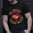 Ok Maybe Today Satan Retro Vintage Halloween Vintage Halloween T-Shirt Gifts for Him
