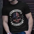 One Badass Bonus Dad Birthday Party Funny Skull Fathers Day Unisex T-Shirt Gifts for Him