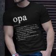 Opa Definition Funny Cool Unisex T-Shirt Gifts for Him