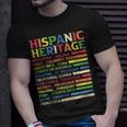 Hispanic Heritage Month 2023 National Latino Countries Flag T-Shirt Gifts for Him