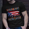 Hispanic Puerto Rico Flag Boricua Hispanic Heritage T-Shirt Gifts for Him