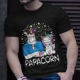 Papacorn Unicorn Dad And Baby Daddy Fathers Day Gift For Mens Unisex T-Shirt Gifts for Him
