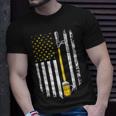 Patriotic Us Flag American Brewery Craft Beer Funny Men Unisex T-Shirt Gifts for Him
