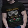 I Paused My Game To Be Here Gaming Ugly Christmas Sweater T-Shirt Gifts for Him