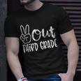 Peace Out Third Grade Last Day Of School 3Rd Grade Unisex T-Shirt Gifts for Him