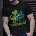 Pianosaurus Funny Piano Music Player Musician Graphic Unisex T-Shirt Gifts for Him