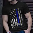 Police Graduation 2023 Back Print Police Academy 2023 Unisex T-Shirt Gifts for Him