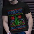 Police Navidad Ugly Christmas Sweater T-Shirt Gifts for Him