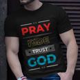 Pray Ride Trust God T-Shirt Gifts for Him